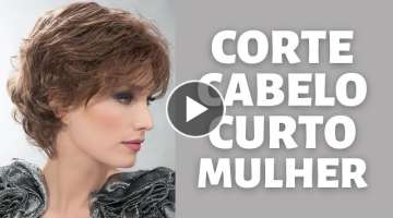 60+ CORTE CABELO CURTO MULHER - TENDÊNCIA CORTE DE CABELO FEMININO CURTO PARA DAR VOLUME - MODA ...