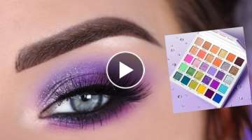 Purple Eyeshadow Tutorial | Mikayla x Glamlite Palette | 12 Days of Tutorials