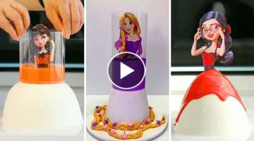 Pull Me Up Cake Compilation | How To Make Tsunami Cake | Most Satisfying Princess Cake Videos