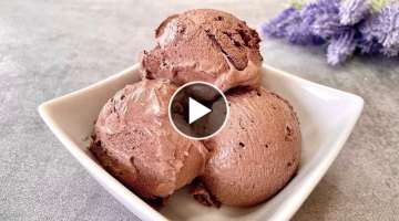 Chocolate Ice Cream. Only 3 Ingredients. No machine. Very easy and yummy!