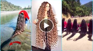 Rapunzel in Real Life 2020 ???? Extremely Very Long Hair Girls! Amazing hair! People are awesome
