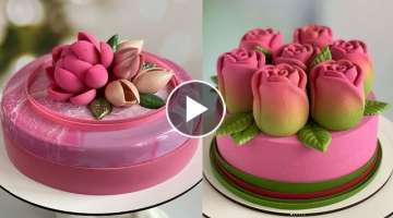Yummy Chocolate Mirror Glaze Cake Recipe | Top Yummy Cake | Most Satisfying Cake Videos