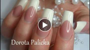 French by Dorota Palicka with Nail Perfect Brush on french gel